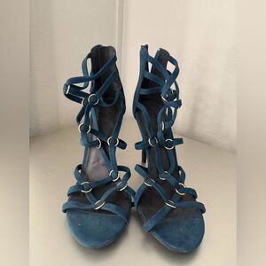 Chinese Laundry Teal Strappy Heels